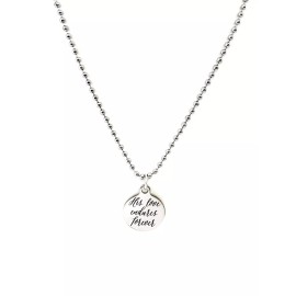 JKCE Designs Christian Son Gift, Christian Necklace, His Love Endures Forever Necklace