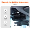 MXtech-23 Black ABS Interior Rearview Mirror Base Storage Box For