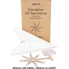 BRUBAKER 60 cm Paper Christmas Star for Hanging - LED