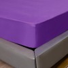 Fitted Sheet 25CM Deep Bed Sheet Single Size 90X190CM Purple