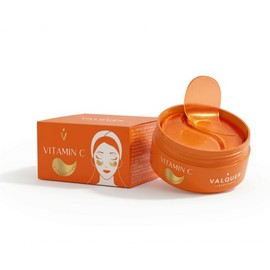 VALQUER Patch Contorno Occhi Vitamina C | Patch Occhi Idratanti Anti Età per Borse e Occhiaie | Con Caffeina Acido Ialuronico e Niacinamide | Effetto Rinfrescante e Illuminante | Vegano | 60 Pezzi