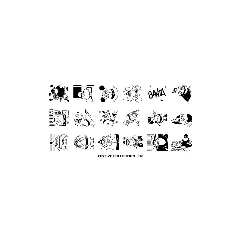 MoYou Stamping Stencil – Festive 07