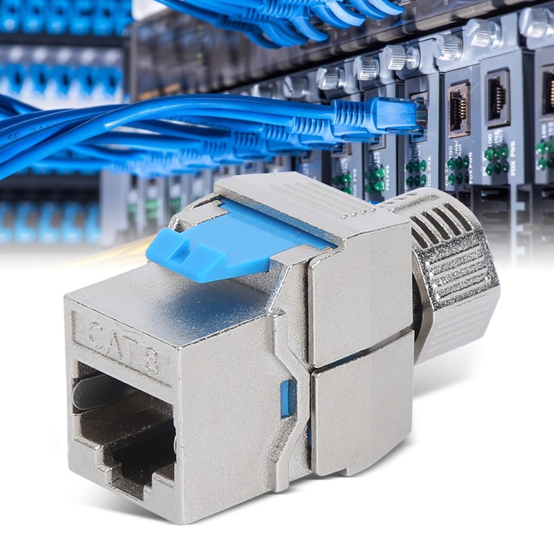 CAT8 Module Computer Network No Punch Down Tool Shielded RJ45