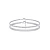 JECOMY Dainty Anklets for Women Silver Anklet Waterproof Ankle Bracelets