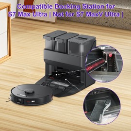 Roborock S7 Max Ultra Filter & Brush Set, Replacement Parts & Cleaning Accessories for Roborock S7 Max Ultra, 2 Brushes + Yellow Brush for Deeper and More Effective Cleaning