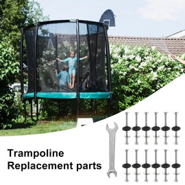 Trampoline Screws - Trampoline Bolts And Nuts Replacements,12X Stabilization Parts Anti-Falling Tools for Frame Bounce Net Enclosure Fence Furniture Canopy Tent