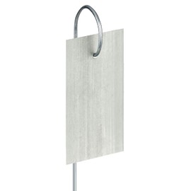 GardenMate 25-Pack Weatherproof Hook Metal Plant Labels Hanging on a Metal Rod, Height 10", Label Area 3'' x 1 3/8''