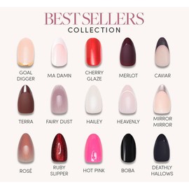Glamnetic Best-Sellers Press On Nail Collection - Nail Glue & Remover:_Heavenly
