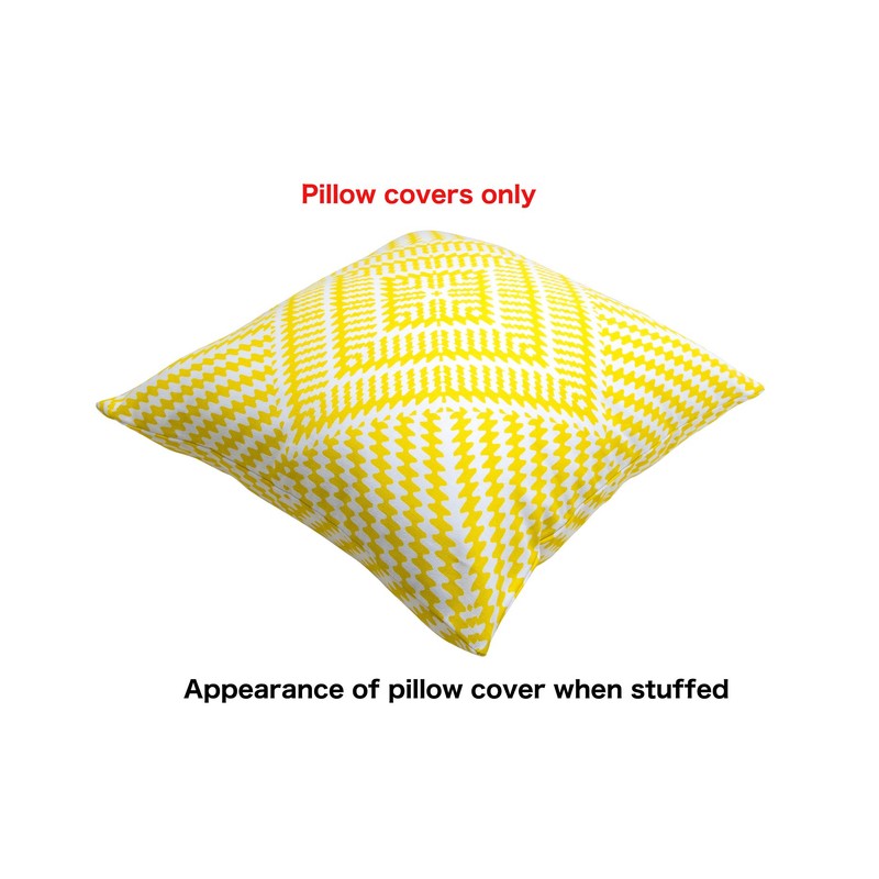 TreeWool Kaleidoscope Accent Set of 2 Cotton Cushion Covers (55