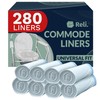 Reli. Commode Liners | Pack of 280 | Universal Fit