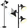 3 Light Floor Lamps for Living Room, 67" Tall Metal