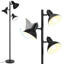 3 Light Floor Lamps for Living Room, 67" Tall Metal Modern Tree Floor Lamp