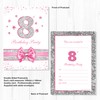 Olivia Samuel 20 x 8th Birthday Party Invitations from Pink