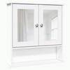 Panana Wall Mounted Bathroom Cabinet Wall Cabinet with 2 Mirrored