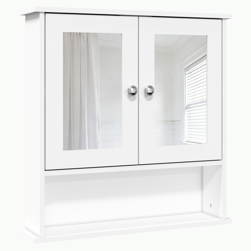 Panana Wall Mounted Bathroom Cabinet Wall Cabinet with 2 Mirrored