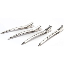 Duck Bill Hair Clips 12 Pack Hair root fluffy hair clip headdress hairpins without trace. (Silvery, One size)