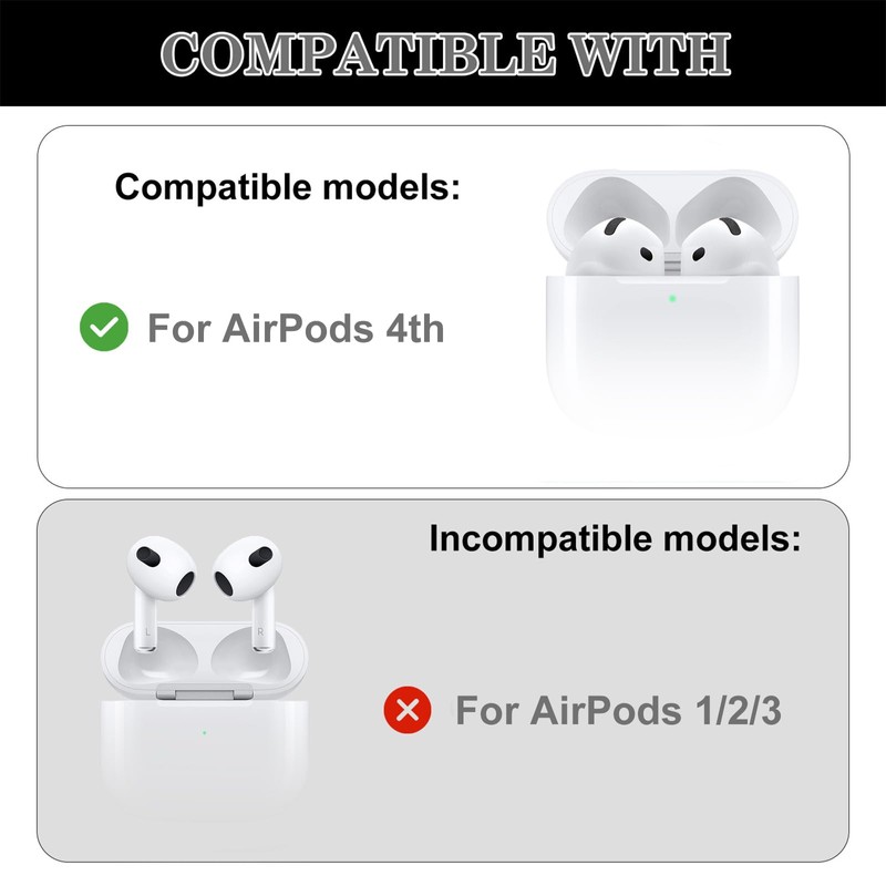 Ear Hooks for AirPods 4 (2024) [Added Storage Pouch] 4