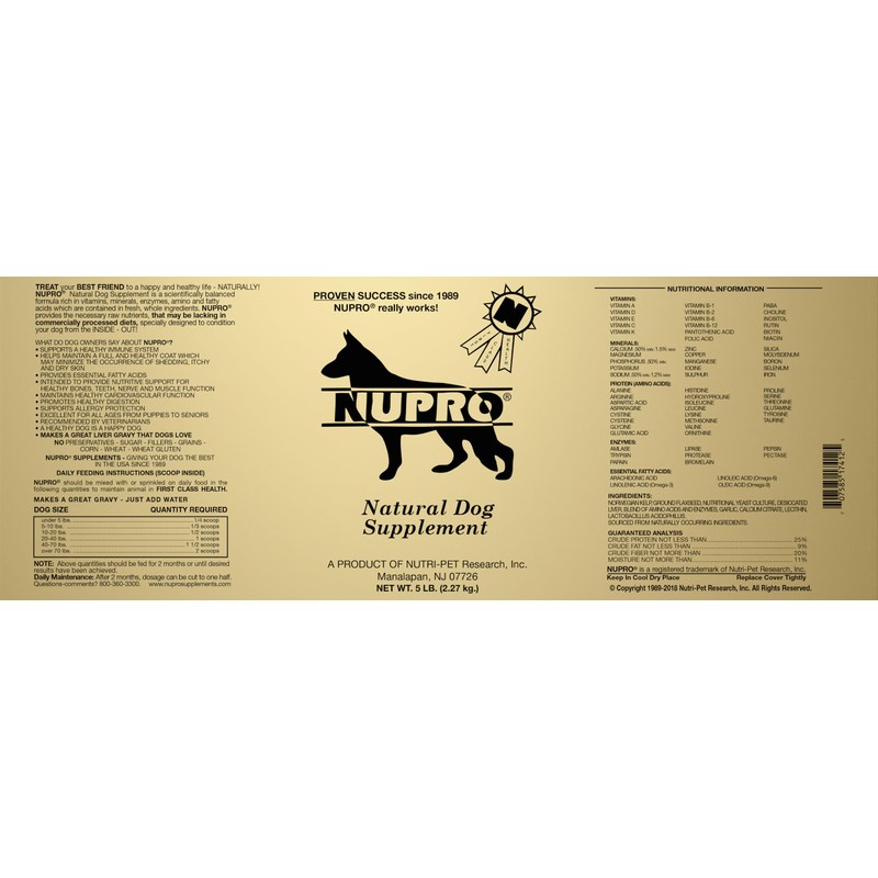 Nupro Natural Dog Supplement