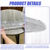 WANDGU Transparent Tablecloth Round: Round Elastic Tablecloth with Elastic Band,