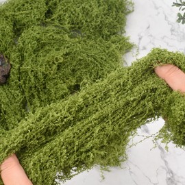 VYNYJOAN Fake Moss Green Artificial Moss for Potted Plant, 5.3OZ Decorative for Garden Home