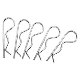 Uenhoy 12 Pcs Cotter Pins M3x60mm Heavy Duty R-Clips for Hitch Pin Lock System Trailer Tractor Mower, Hitch Pins Clips Spring Clip Hair Pins Spring Fastener