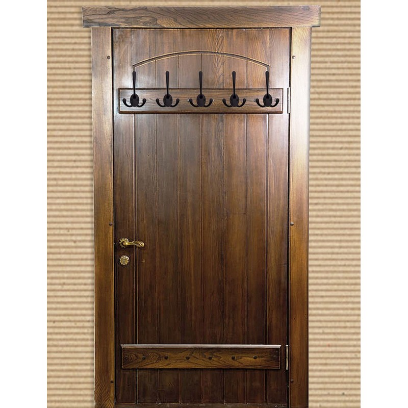 Fuxxer® 5x Classic Coat Hooks Wall Hooks Triple Hooks for