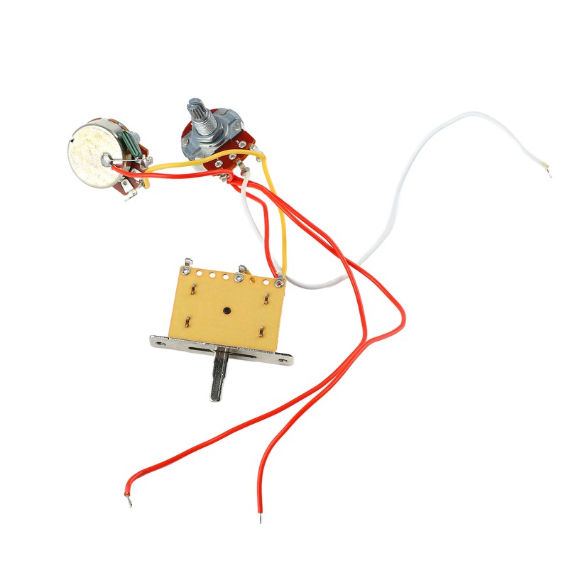3 Pickup Guitar Wiring Harness 3 Way Switch A500K B500K