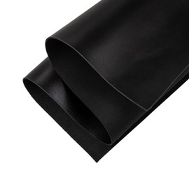 Shkira 12''X24'' Tooling Leather Square - 2.0MM Black Sheets for Crafts - Leather Sheets for Crafts Tooling Sewing Hobby - Thick Cowhide Pieces - Fabric for Crafting