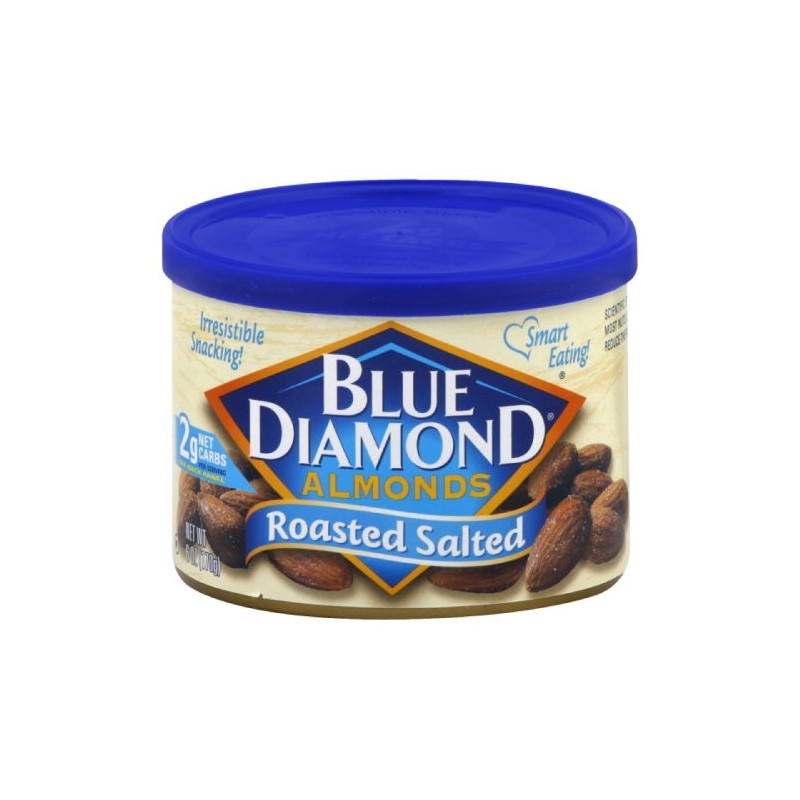 Blue Diamond Roasted Salted, 6-ounces (Pack of6)