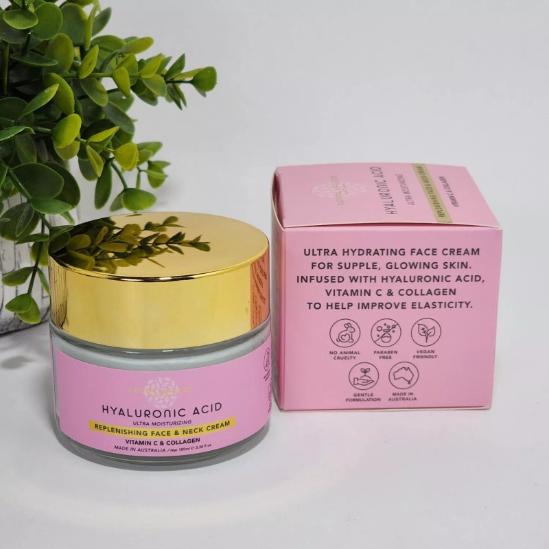 Natural Infusion Hyaluronic Acid Replenishing Face Neck Cream 3.38 oz