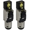Lumonic 2 x Network Connectors RJ45 Metal Plug Toolless with