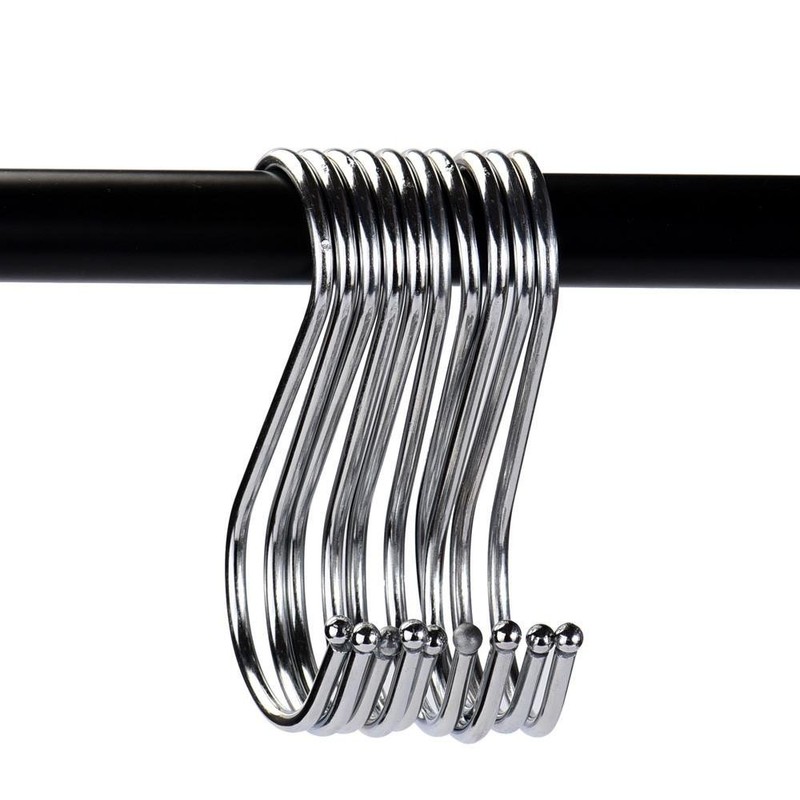 S Hooks Stainless Steel Hooks Metal Hooks Bathroom Kitchen Hanging