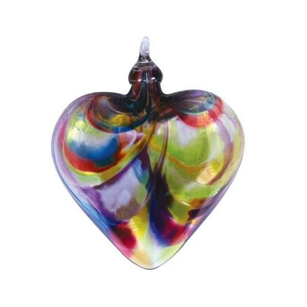 Glass Eye Studio Rainbow Heart Ornament
