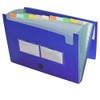 Acropaq 42010 Polypropylene Expanding File, 12 Pockets A4 Blue
