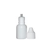100 Gotero Farmaceutico Plastico Blanco Tapa Inserto 10 Ml