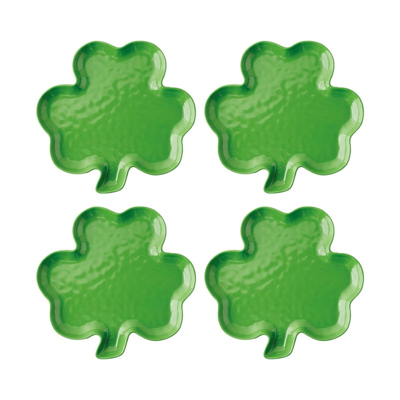 UPware 16-Piece Melamine Dinnerware Set, Includes Dinner Plates, Salad Plates,