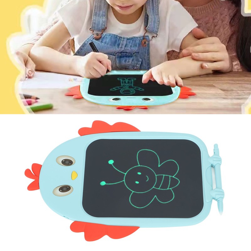 8.5in Children Drawing Board Chicken Shaped LCD Painting Writing Tablet