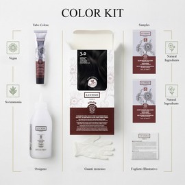 Lucens Umbria Color Kit 3.0 Castano scuro Senza Ammoniaca Vegan