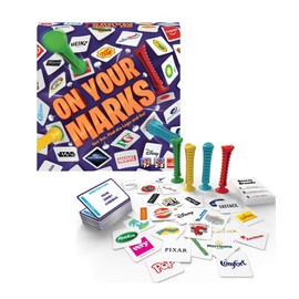 On Your Marks: Get Set, Find the Logo and Go! | Fun Logo Trivia Family Game | For 3+ Players | Ages 7+