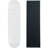 Moose Skateboard Deck Blank Dipped White 8.25" Black Grip