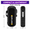 LcFun Waterproof Electric Dual Arc Lighter USB Type C Rechargeable