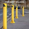YITAHOME Safety Bollard Post, 42" x 4.5" Steel Bollards for