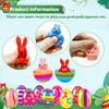 24 Pack Prefilled Easter Eggs with Squishy Toys Inside Bright
