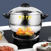 MAGICLULU Stainless Steel Noodle Pot with Lid Lightweight Cooking Pot