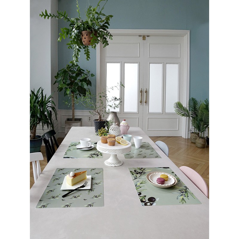 Ella Dining double-sided waterproof place mat 2P set, animal friends