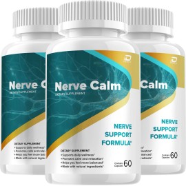 Nerve Calm (3 Pack) Nerve Calm Capsules – NerveCalm All Natural Glycogen Support