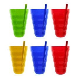 Arrow Sip-A-Tumbler Cups with Built-In straw, 22 Oz / 650 mL (Set of 12)