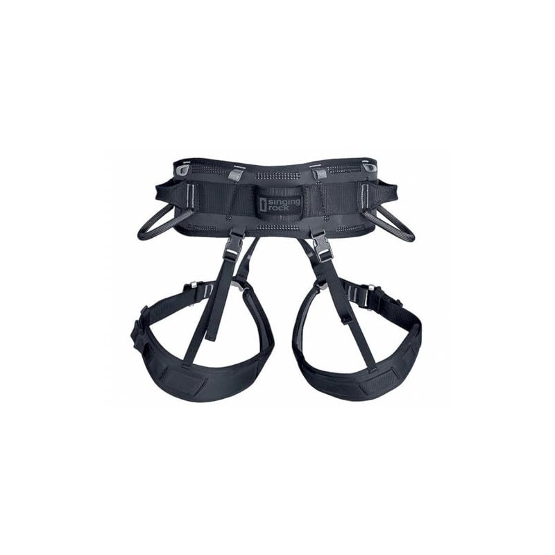 Singing Rock Urban II Men's Climbing Harness, Black