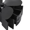 4 Blade Heat Powered Stove Fan Silent Eco Friendly Aluminium
