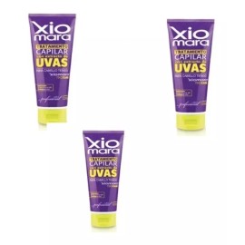 Xiomara 3 Pz Tratamiento Uvas Para Cabello Teñido Y Procesado 200grs